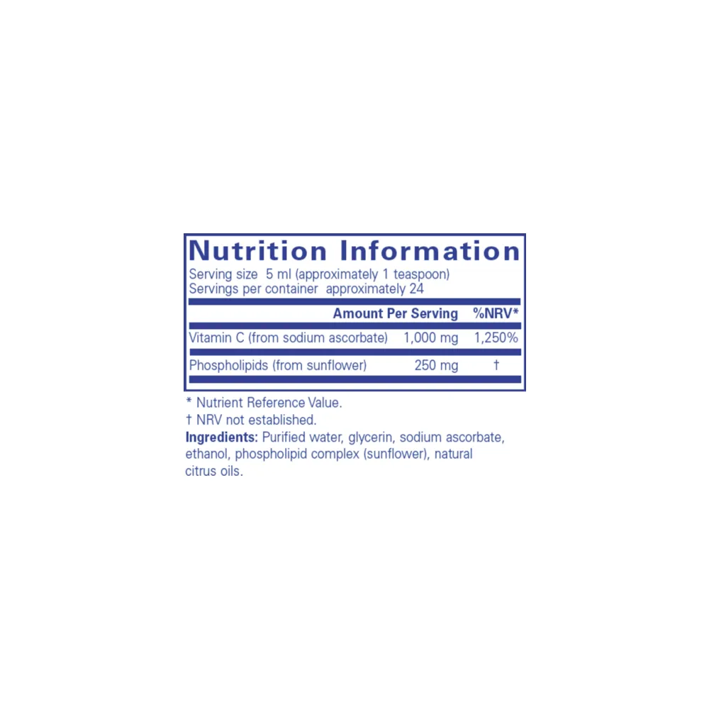 Liposomal Vitamin C Liquid - 120ml | Pure Encapsulations