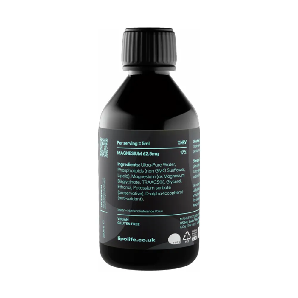 LLM1 Magnesium (as Bisglycinate) - 250ml | LipoLife