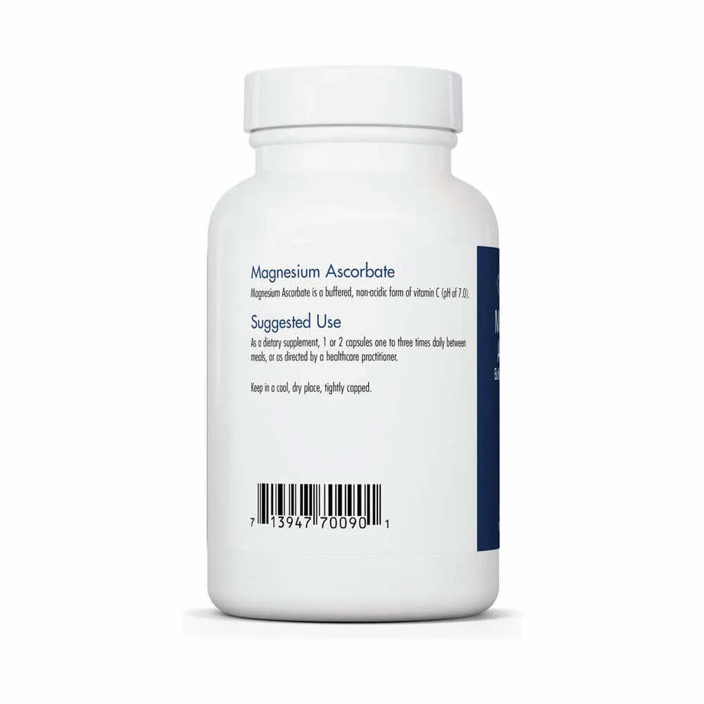 Magnesium Ascorbate (Vitamin C) - 100 Capsules | Allergy Research Group