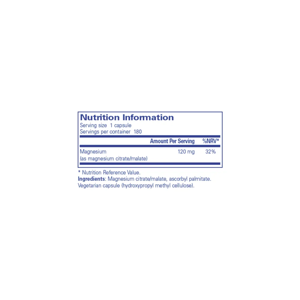 Magnesium (citrate/malate) - 180 Capsules | Pure Encapsulations