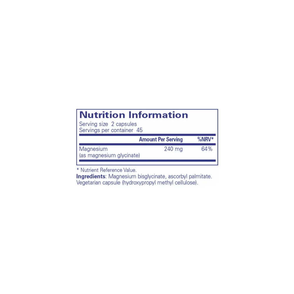Magnesium (glycinate) - 90 Capsules | Pure Encapsulations