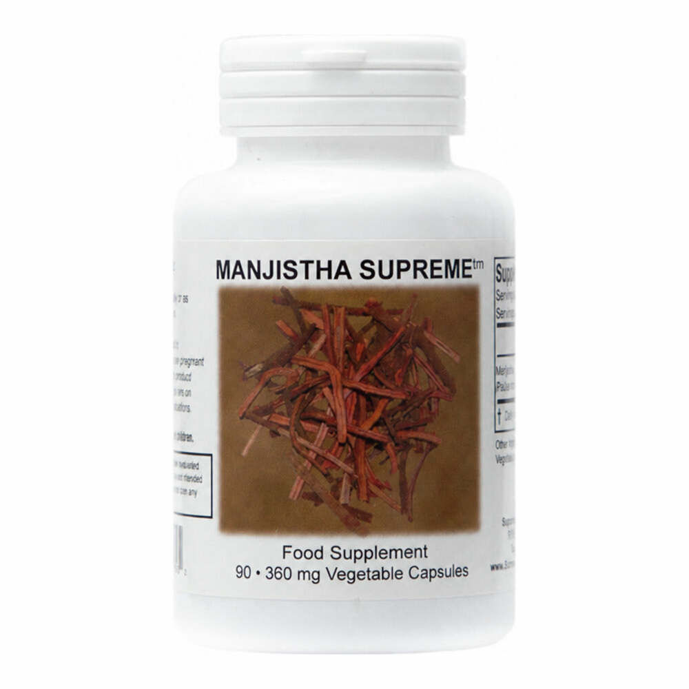 Manjistha Supreme (Rubia cordifolia) - 90 Capsules | Supreme Nutrition Products