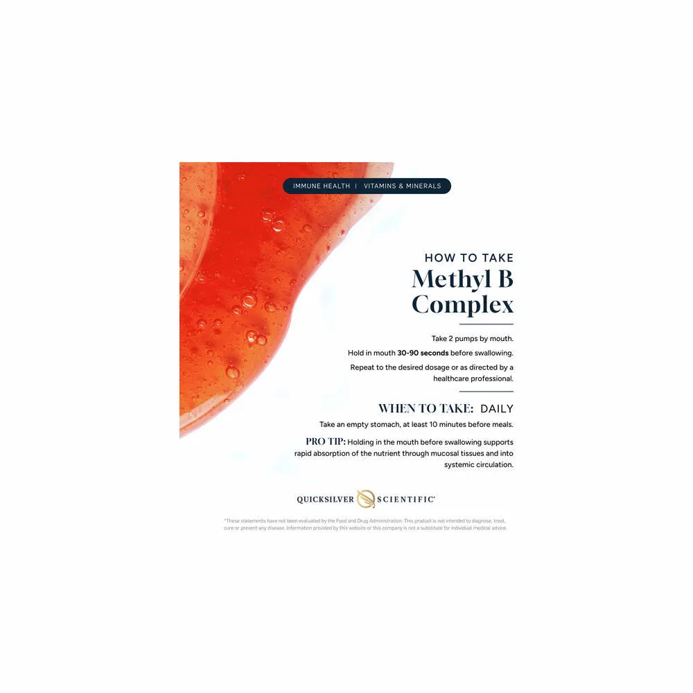 Methyl B-Complex  - 50ml | Quicksilver Scientific