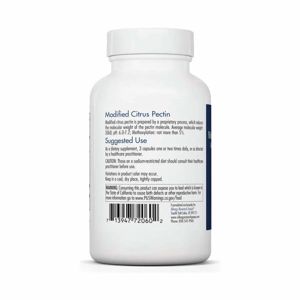 Modified Citrus Pectin Capsules - 120 Capsules | Allergy Research Group
