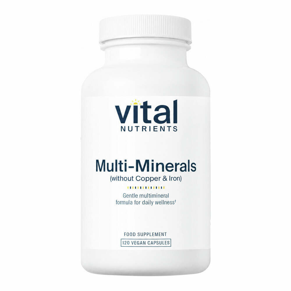 Multi-Minerals (No Copper or Iron) - 120 Capsules | Vital Nutrients