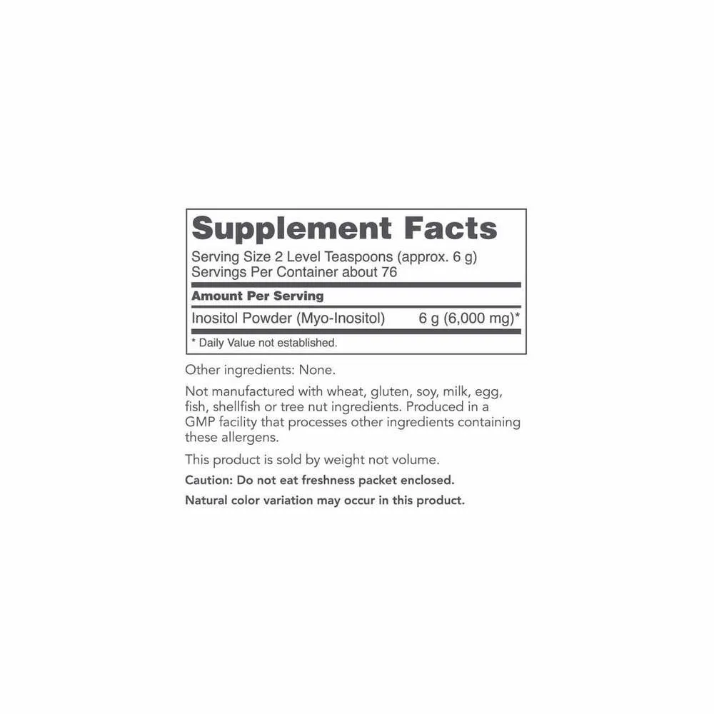 Myo Inositol Powder - 454g | Protocol for Life Balance