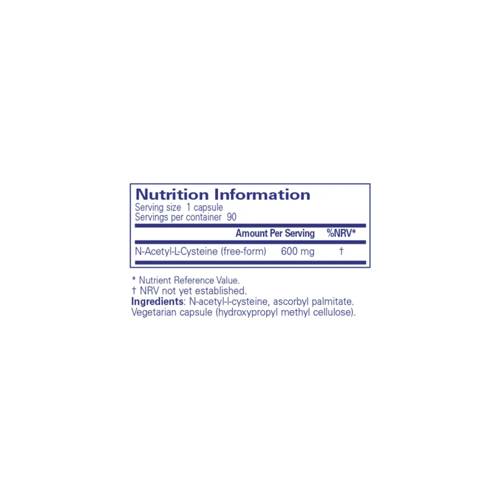 NAC 600mg - 90 Capsules | Pure Encapsulations