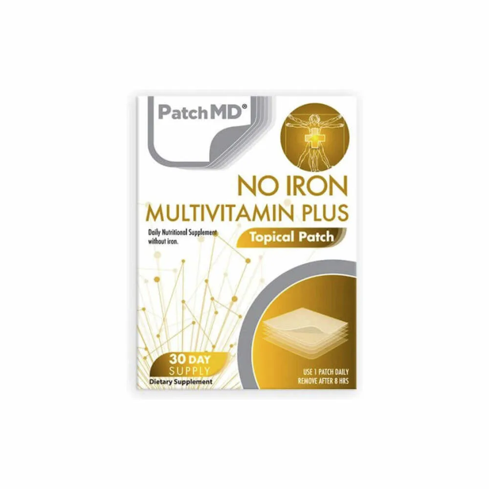 No Iron Multivitamin Plus Topical Patch - 30 Patches | PatchMD