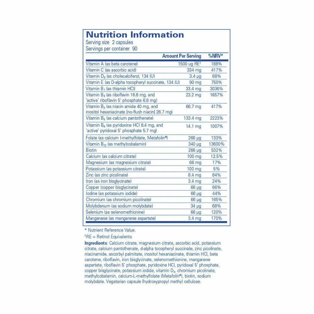 Nutrient 950E - 180 Capsules | Pure Encapsulations