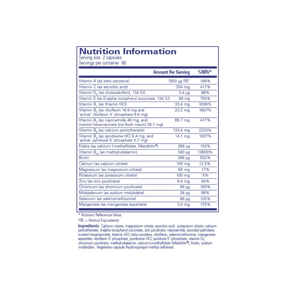Nutrient 950E without Cu, Fe & Iodine - 180 Capsules | Pure Encapsulations