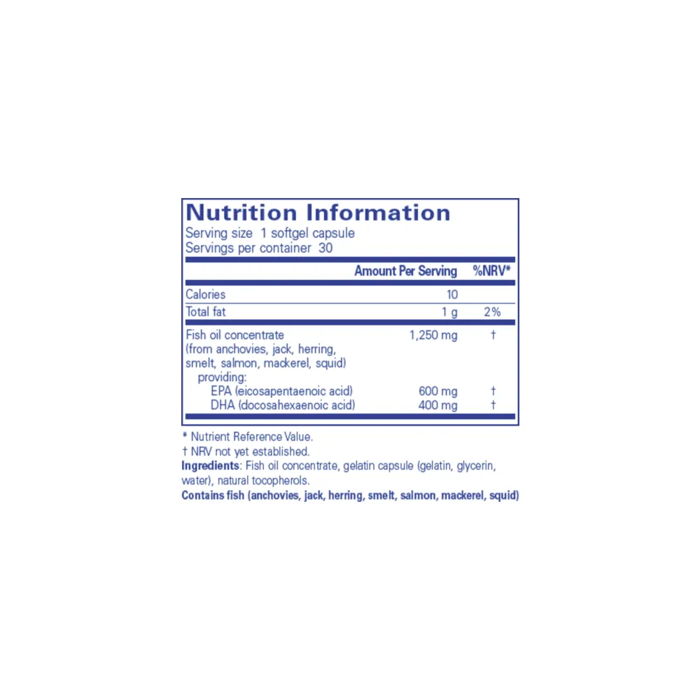 O.N.E. Omega - 30 Capsules | Pure Encapsulations