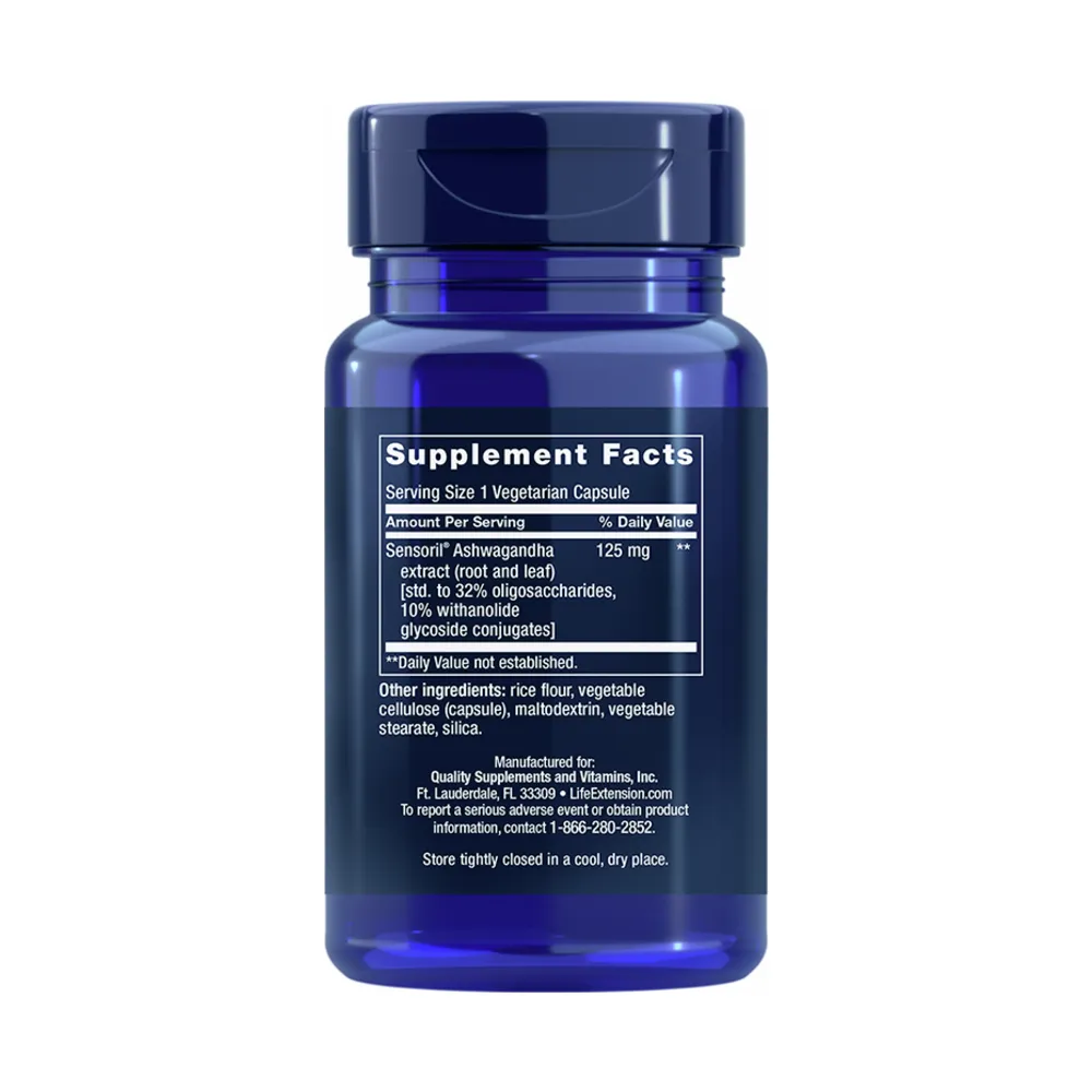 Optimized Ashwagandha Extract - 60 Capsules | Life Extension