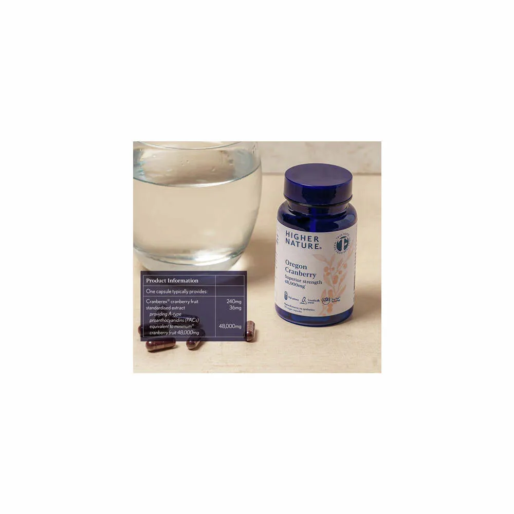 Oregon Cranberry - 30 Capsules | Higher Nature