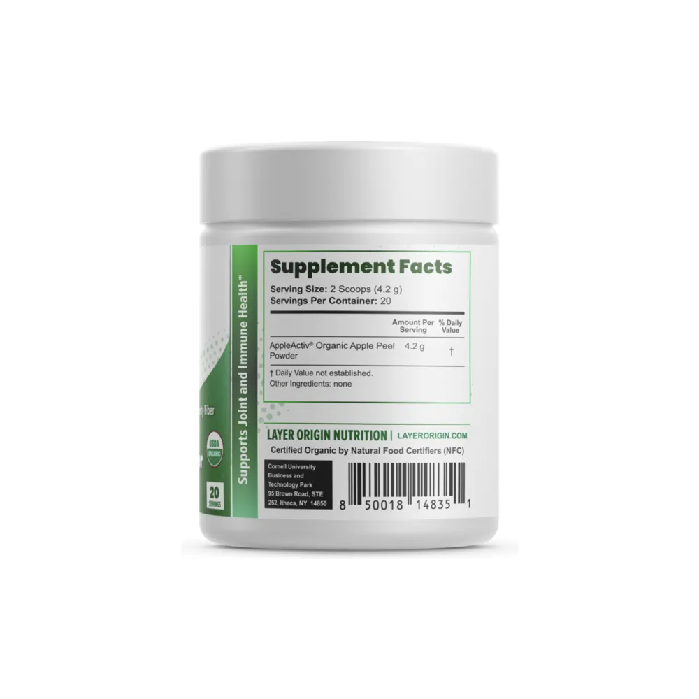Organic Apple Peel Powder - 20 Servings | Layer Origin