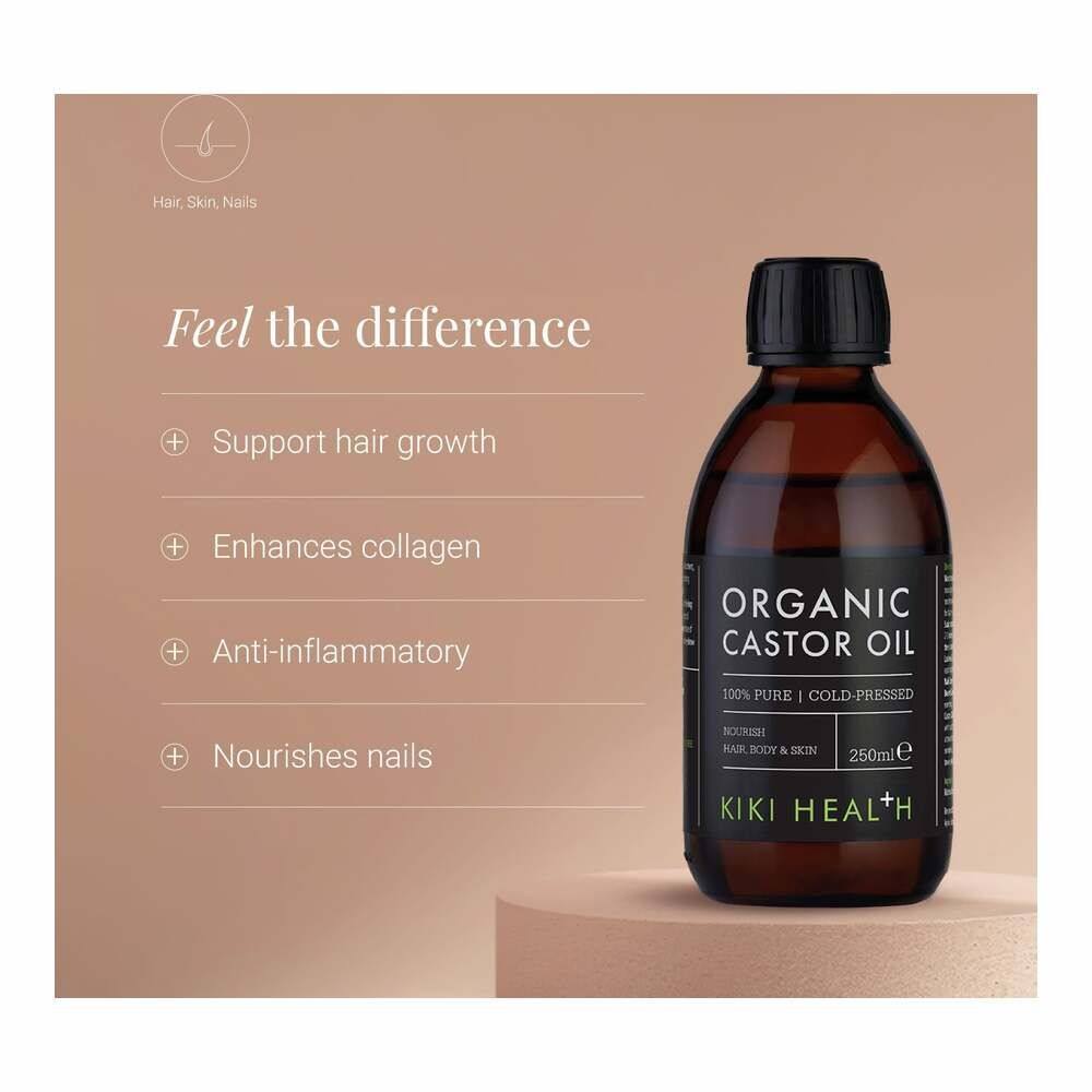 Organic Castor Oil - 250ml | KIKI Health