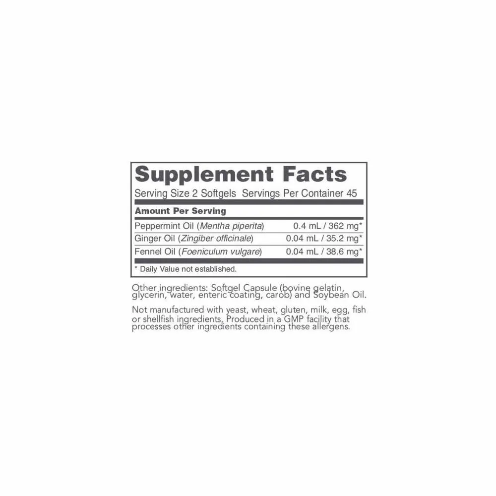 Peppermint Oil G.I. - 90 Softgels | Protocol for Life Balance