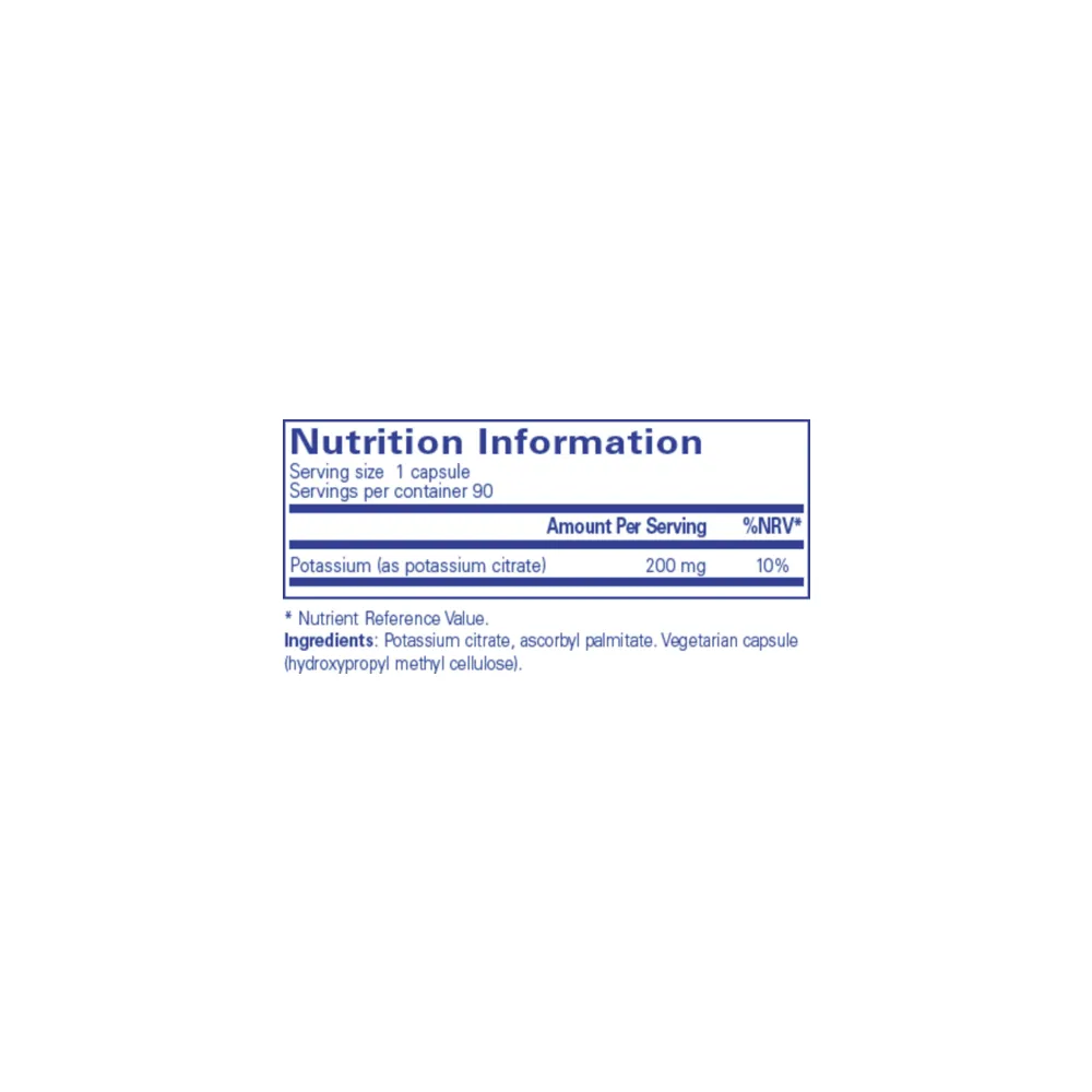 Potassium (citrate) - 90 Capsules | Pure Encapsulations