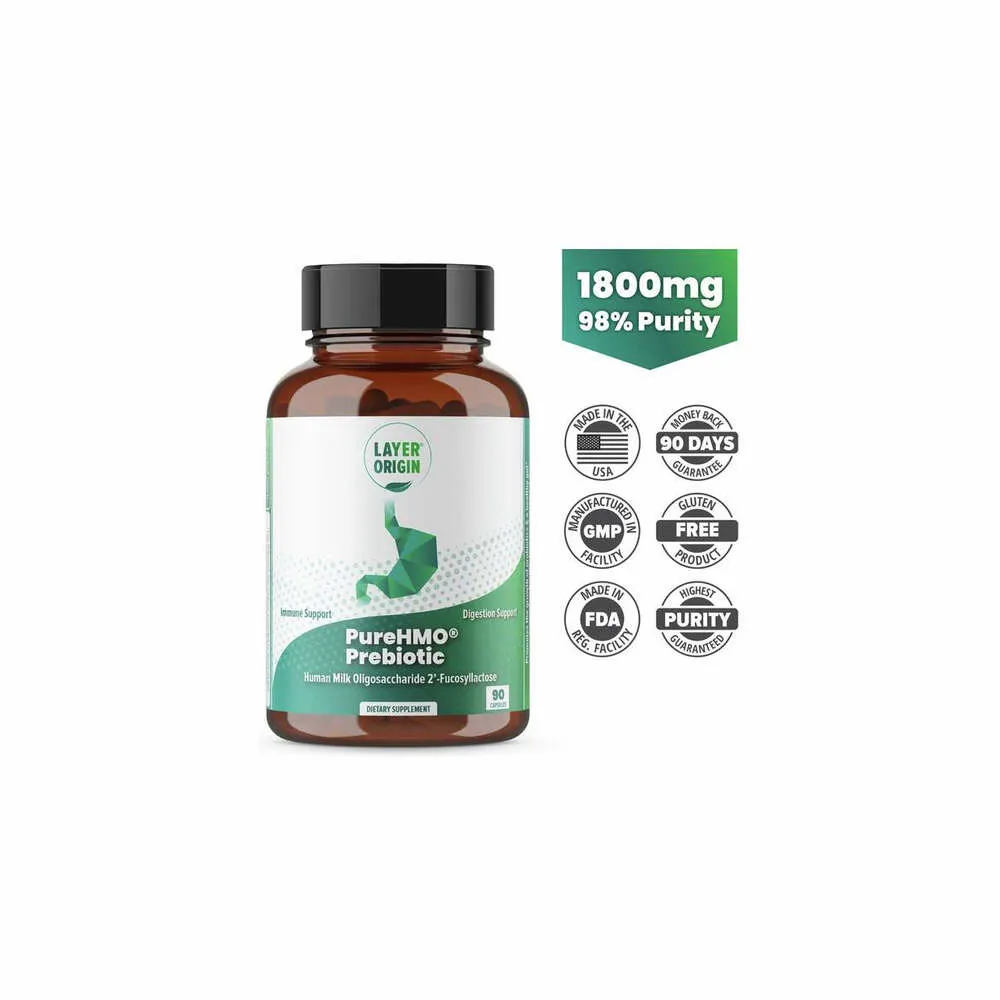 PureHMO Prebiotic - 90 Capsules | Layer Origin