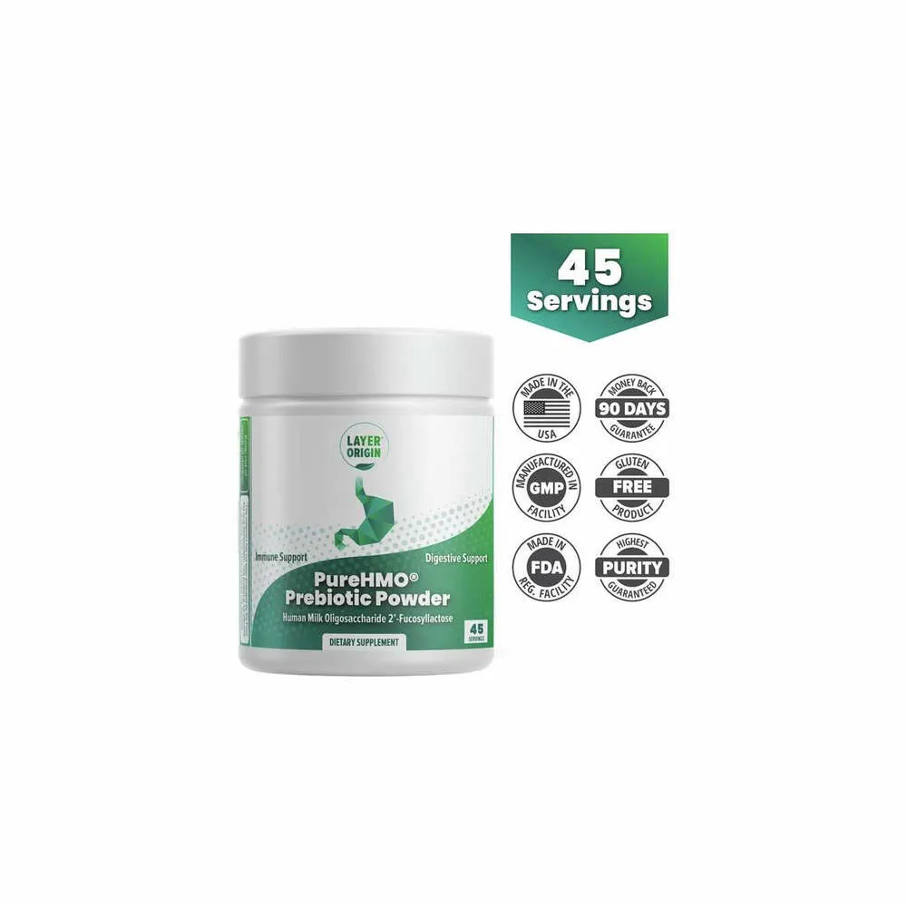 PureHMO Prebiotic Powder - 45 Servings | Layer Origin