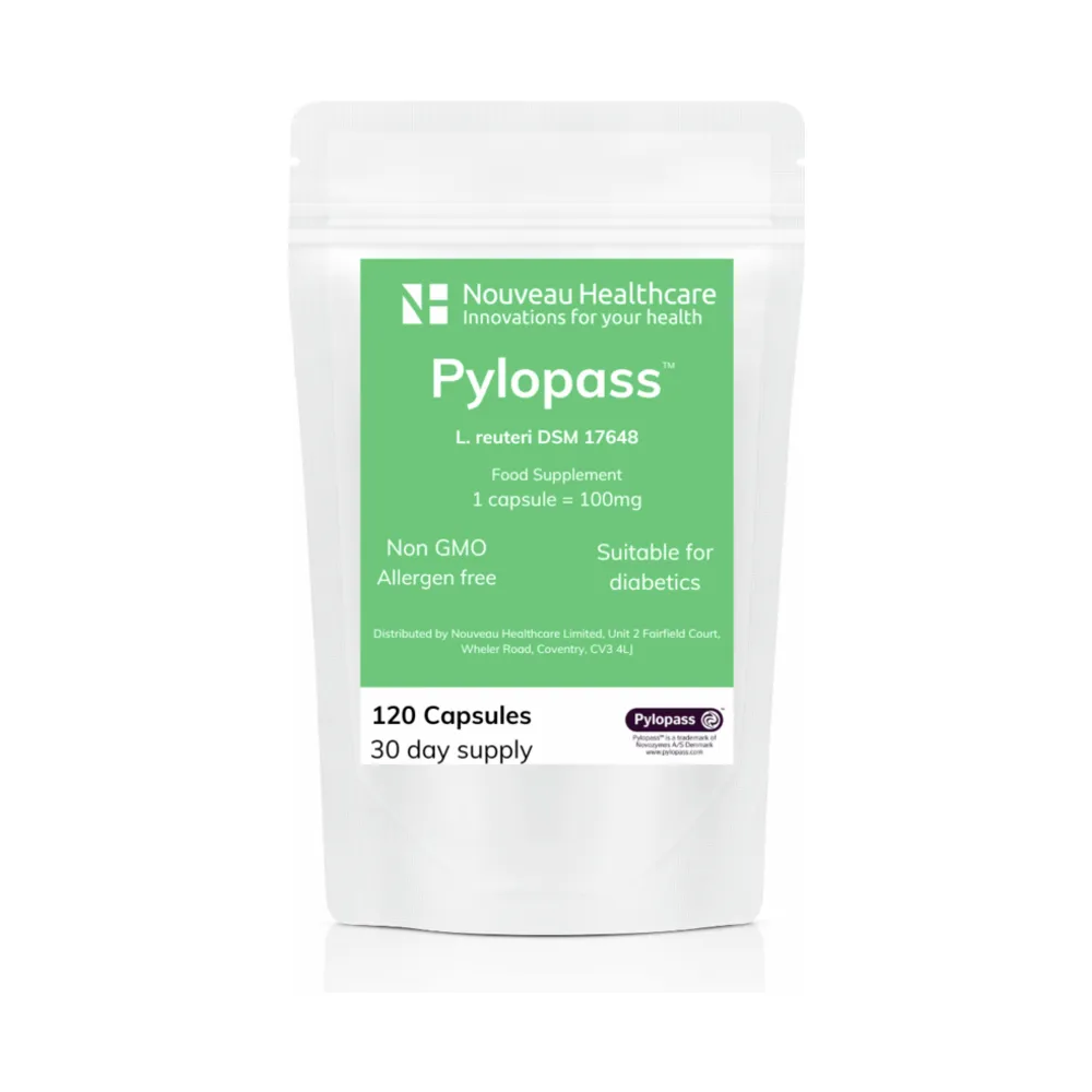 Pylopass (L. reuteri DSM 17648)  - 120 Capsules | Made By Daily