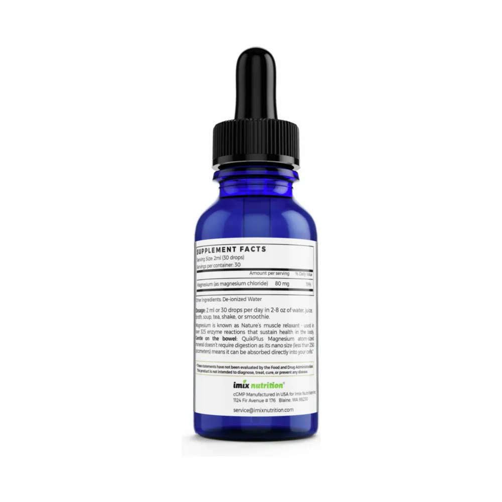 QuikPlus Magnesium (80mg) - 59ml | Imix Nutrition