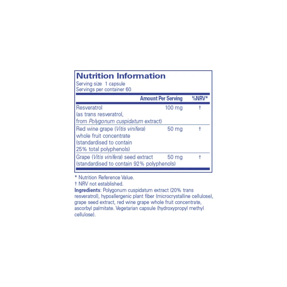 Resveratrol Extra - 60 Capsules | Pure Encapsulations