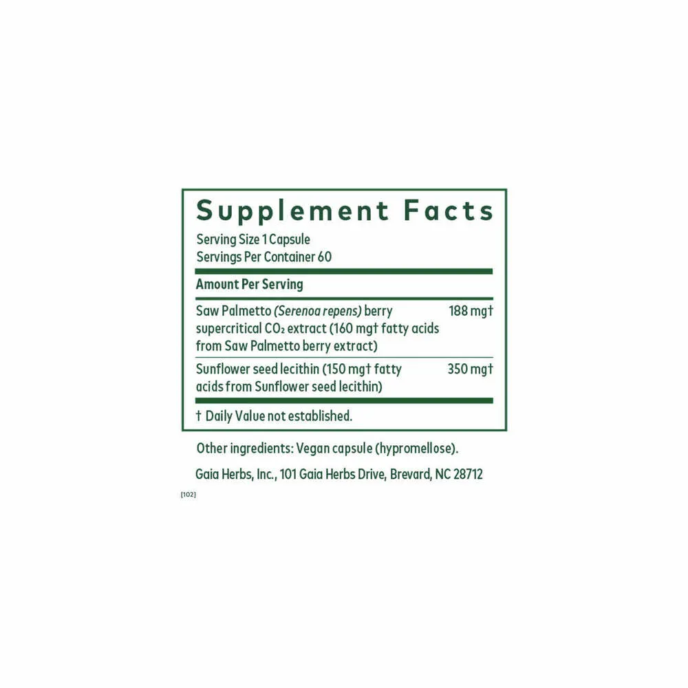 Saw Palmetto - 60 Liquid Phyto-Caps | Gaia Herbs