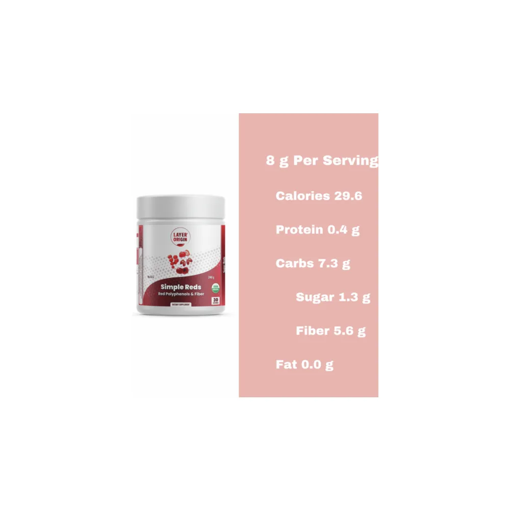 Simple Reds - 30 Servings | Layer Origin