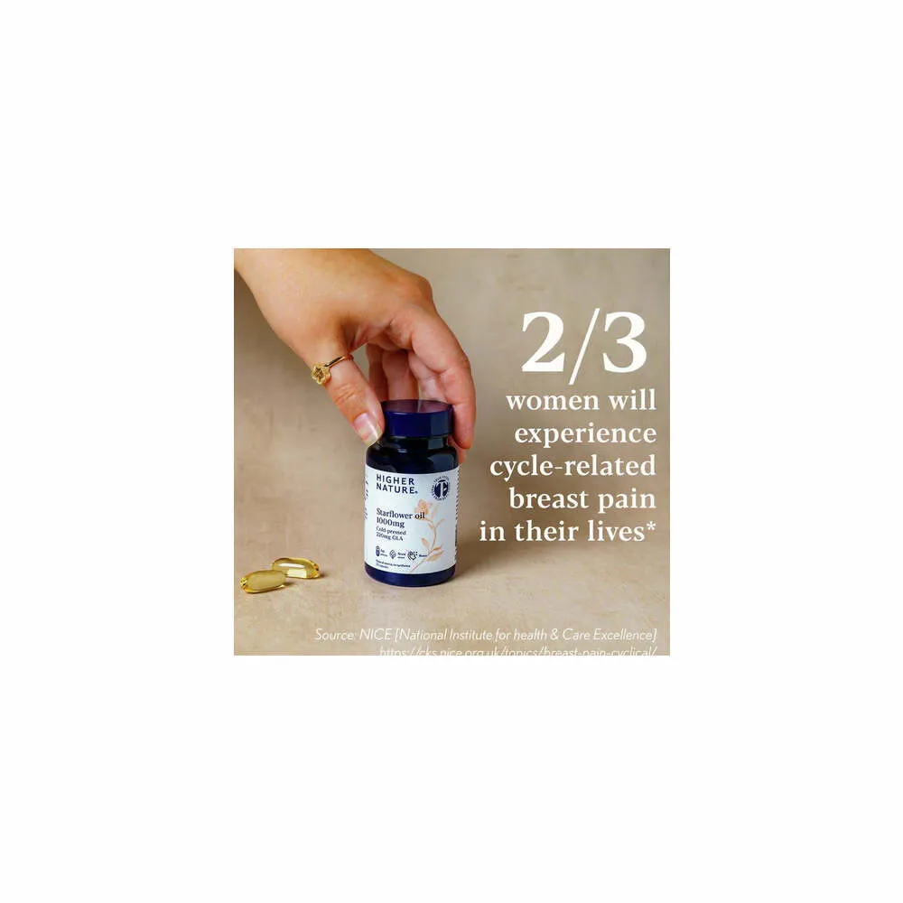 Starflower Oil - 30 Capsules | Higher Nature