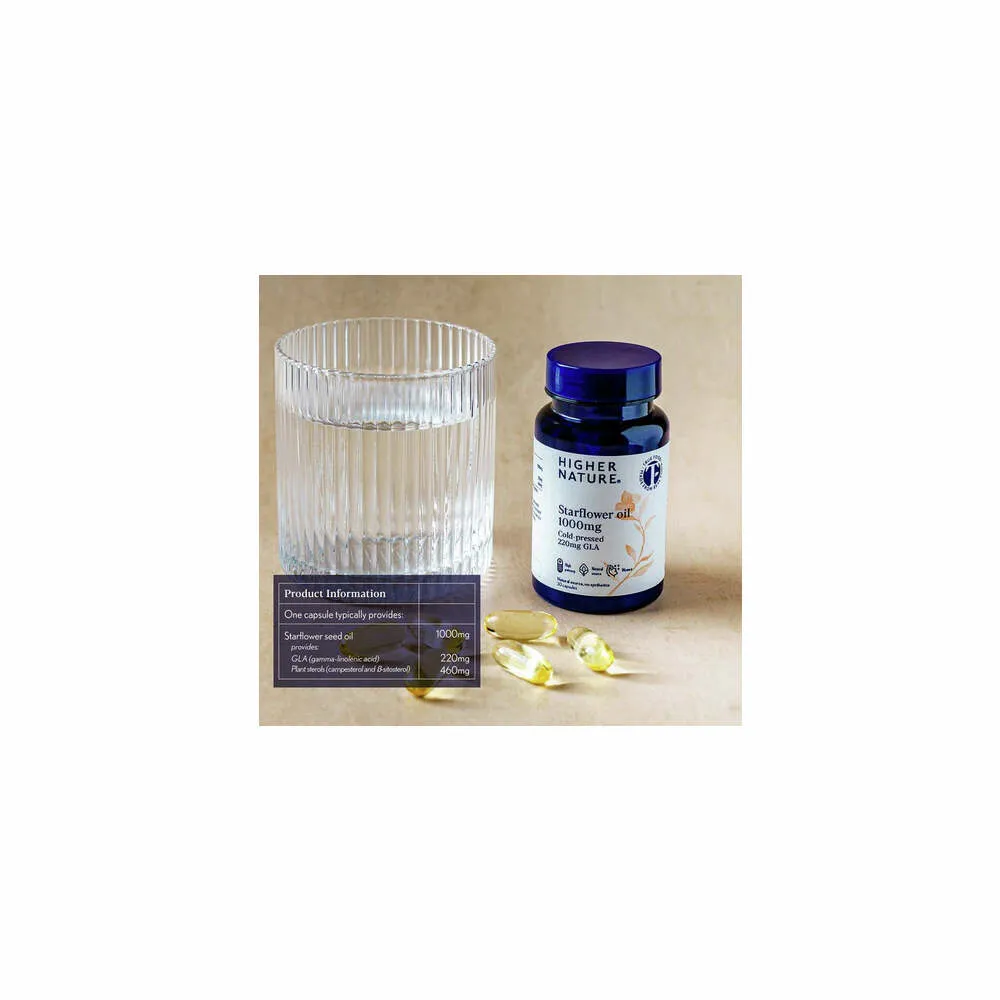 Starflower Oil - 30 Capsules | Higher Nature