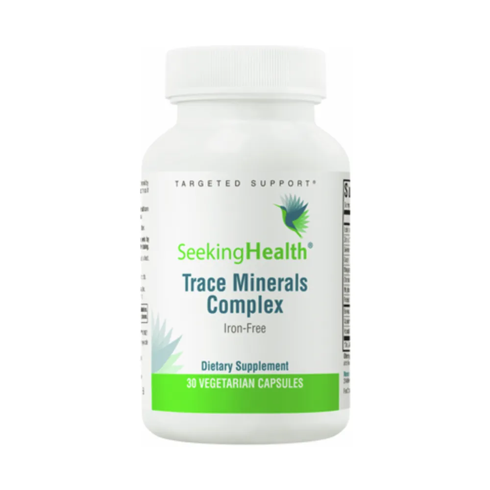 Trace Minerals Complex (Iron Free) - 30 Capsules | Seeking Health