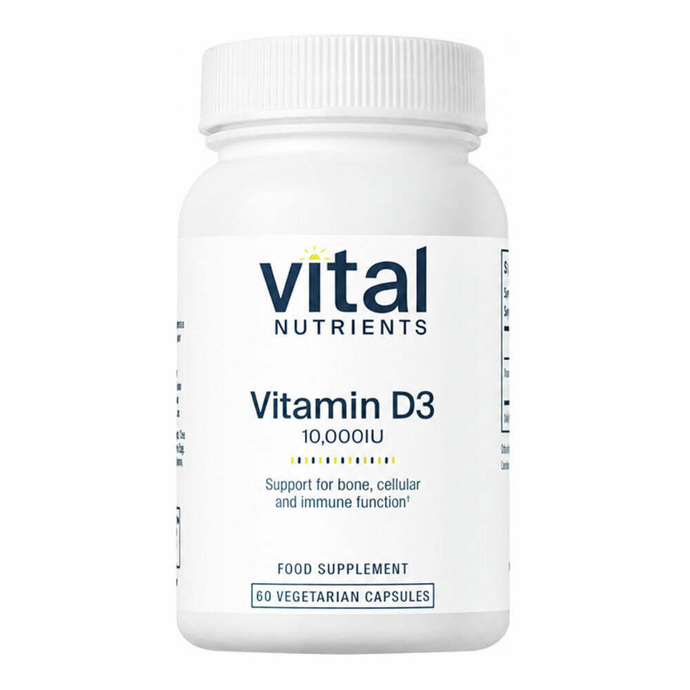 Vitamin D3 10,000 IU - 60 Capsules | Vital Nutrients