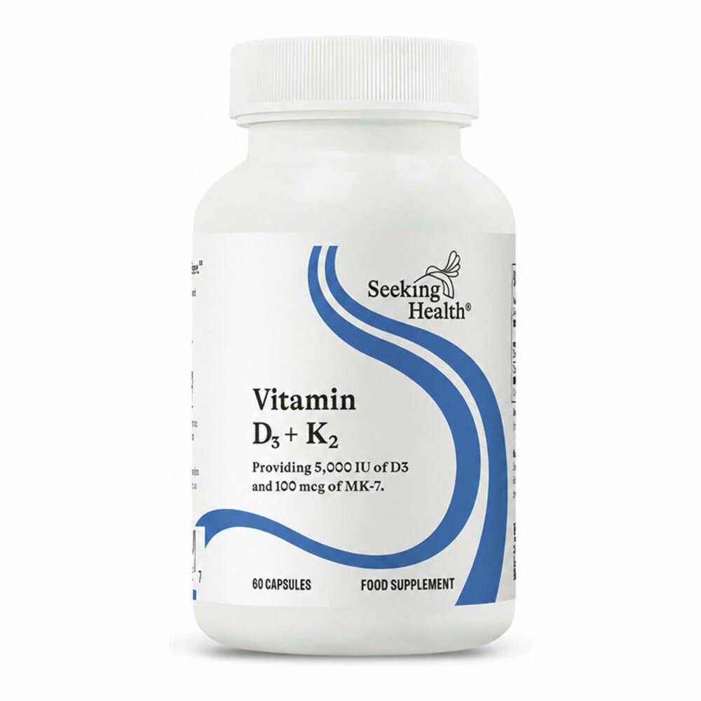 Vitamin D3 + K2 - 60 Capsules | Seeking Health