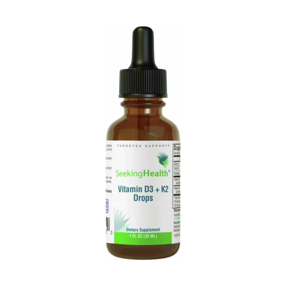 Vitamin D3 + K2 Drops - 30ml | Seeking Health