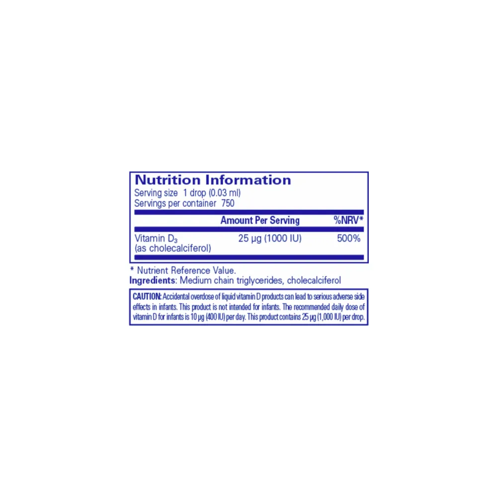 Vitamin D3 Liquid - 22.5ml  | Pure Encapsulations