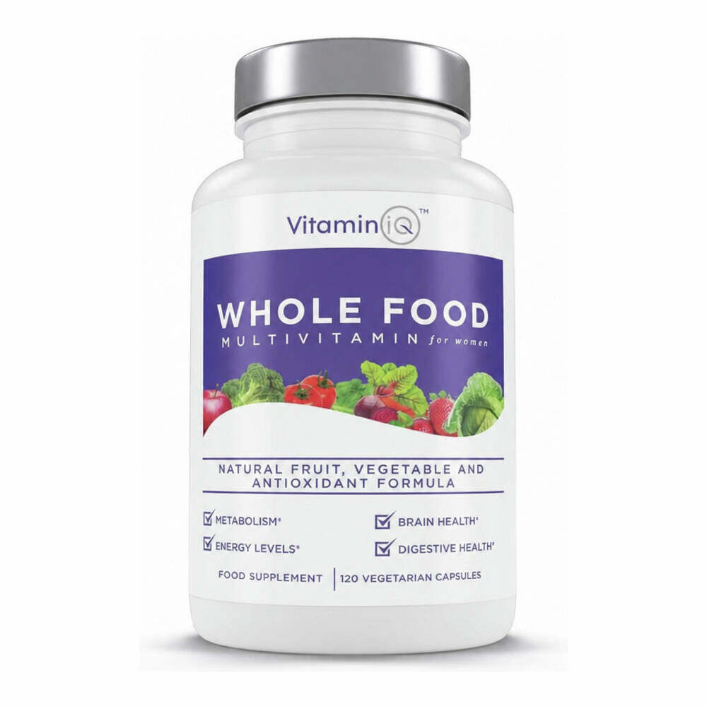 Whole Food Multivitamin for Women - 120 Capsules | Vitamin IQ