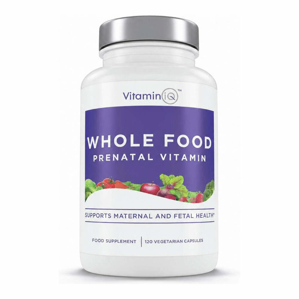 Whole Food Prenatal Vitamin - 120 Capsules | Vitamin IQ