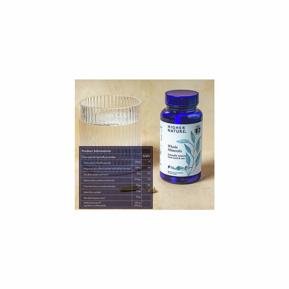 Whole Minerals - 60 Capsules | Higher Nature