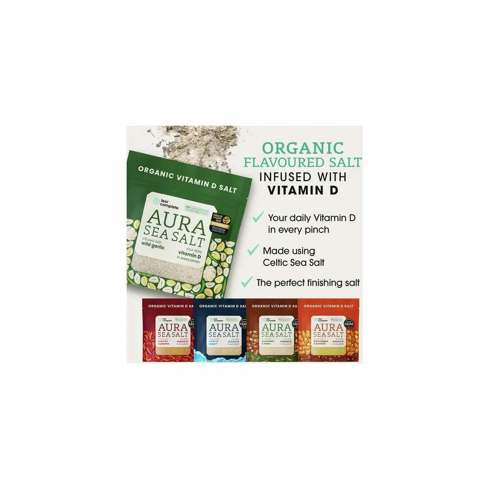 Aura Sea Salt - Wild Garlic - 80g | Feel Complete