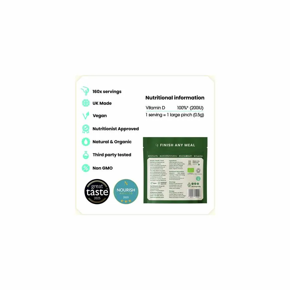 Aura Sea Salt - Wild Garlic - 80g | Feel Complete
