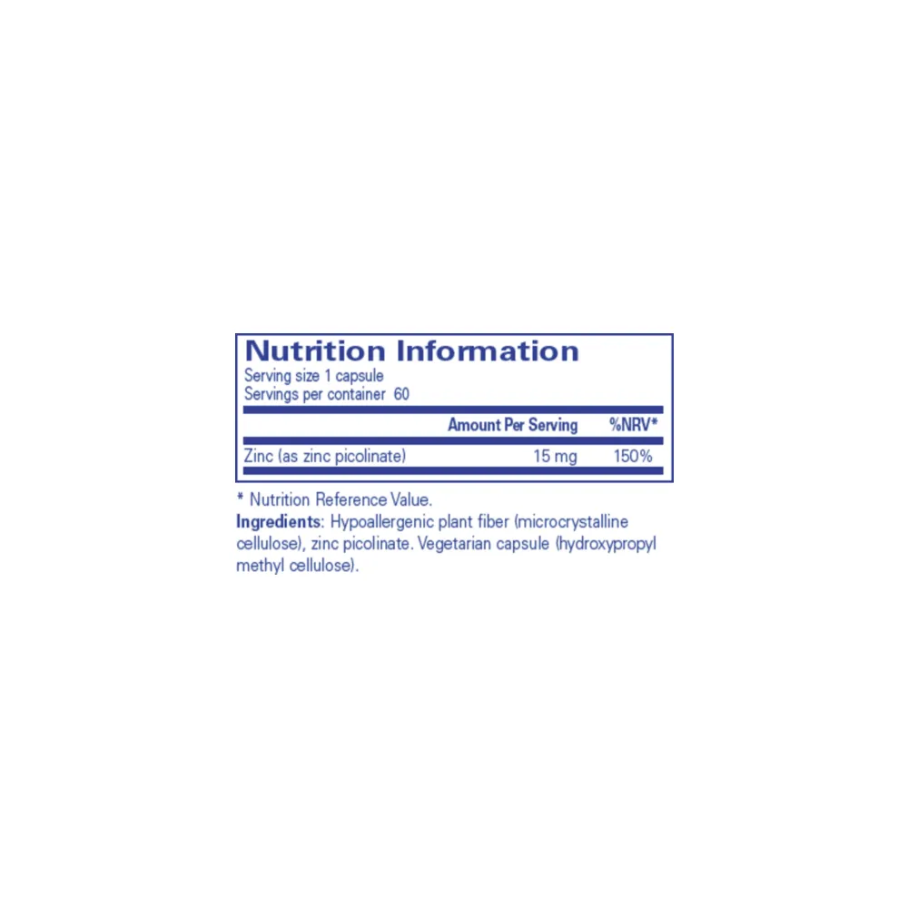 Zinc 15 - 60 Capsules | Pure Encapsulations