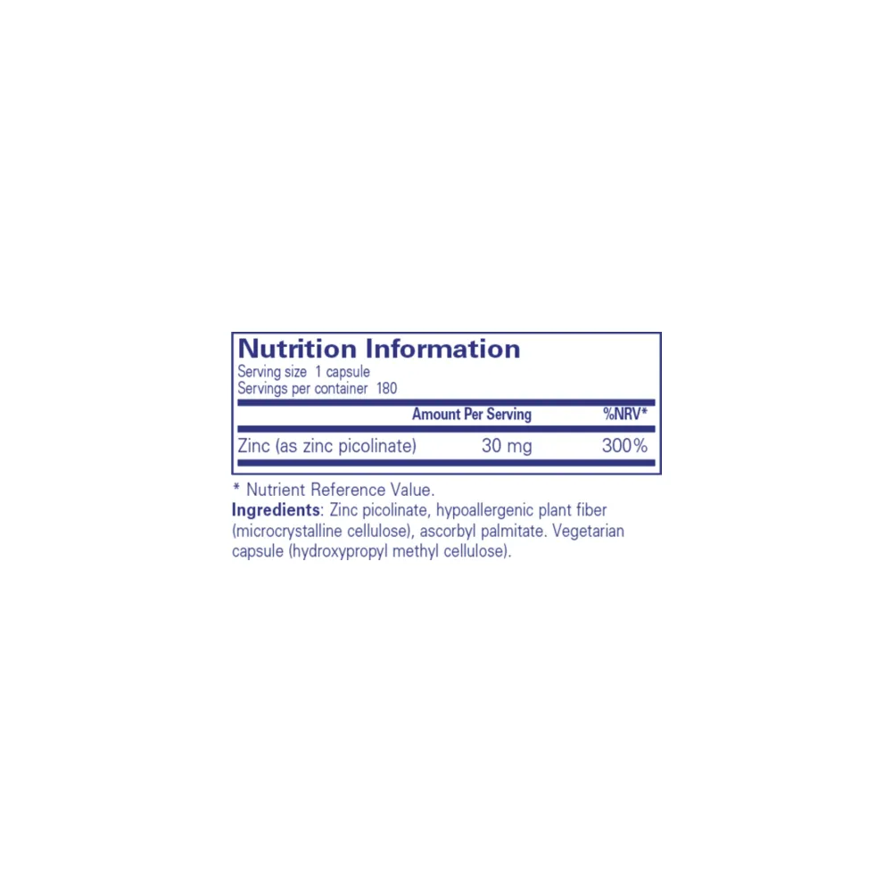 Zinc 30 - 180 Capsules | Pure Encapsulations
