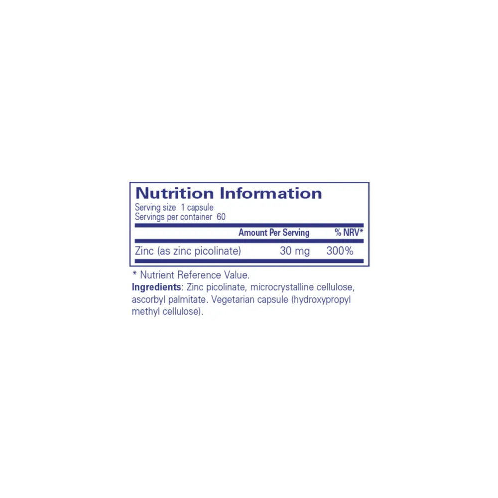 Zinc 30 - 60 Capsules | Pure Encapsulations
