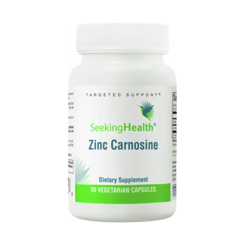 Zinc Carnosine 75mg - 60 Capsules | Seeking Health